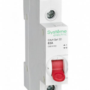 Выключатель нагрузки 1P 63А 230В, City9, Systeme Electric