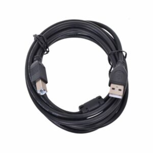 Кабель соединительный Bion USB 2.0 Am-Bm, позолоченные контакты, ферритовые кольца, 3м, черный