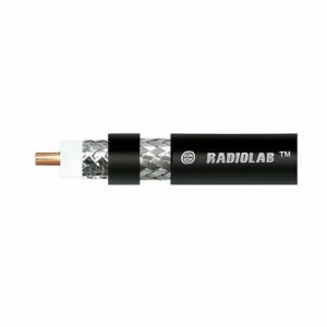 Кабель коаксиальный 8D-FB RADIOLAB Extra Low Loss Base Coax, 50 Ом, (CU, оплетка TC), PE, черный