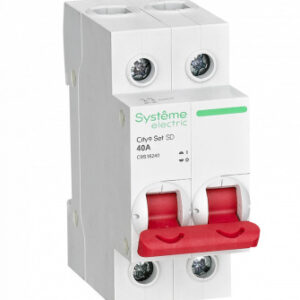 Выключатель нагрузки 2P 40А 400В, City9, Systeme Electric