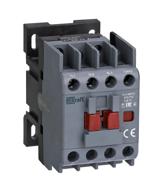 Контактор 12А 230В 1НО+1НЗ КМ-102 DEKraft