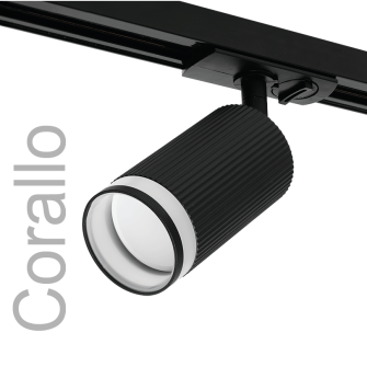 Трековый светильник WOLTA WTL-GU10/05B IP20 под лампу GU10 Чёрный CORALLO D60x140 1/50