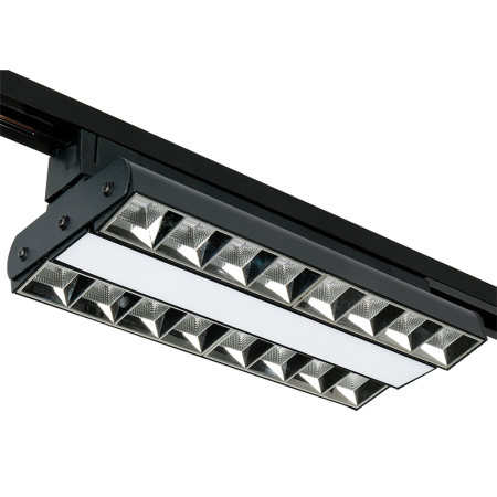 Светильник трековый PTR 2260R 1F2S 60w 4000K 60°,120°,60° BL (чёрный) 280mm IP40 Jazzway