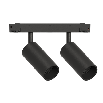 Трековый светильник TWIN-SPOT LED 48В 2x6Вт 4000К CRI90 36° NO-DIM угольно-черный, Kraab Systems